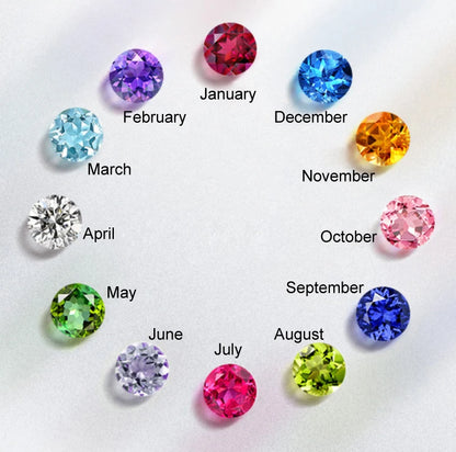 Personalised Name Beads Custom Bracelet With Leaf Birthstone - ROSOKI