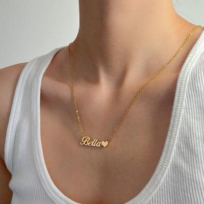 THE PERSONALISED CLASSIC HEART NAME NECKLACE