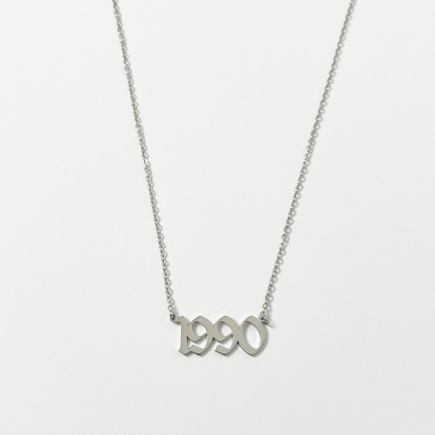SILVER ORIGINAL BIRTH YEAR NECKLACE