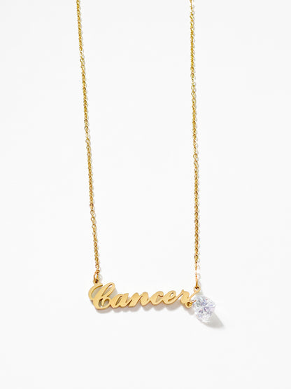 The Zodiac Heart Charm Necklace