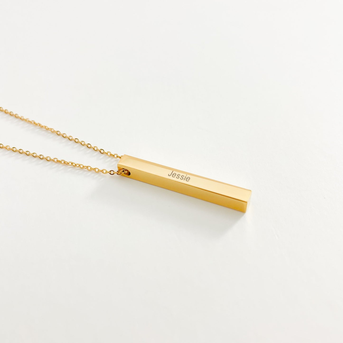 PERSONALISED ENGRAVABLE BAR NAME NECKLACE - ROSOKI