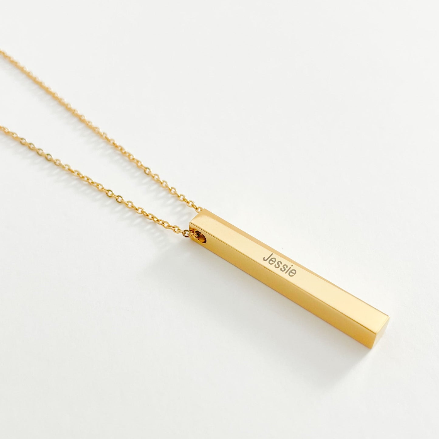 PERSONALISED ENGRAVABLE BAR NAME NECKLACE - ROSOKI