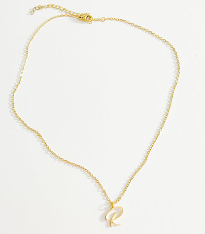 DAINTY CURSIVE INITIAL NECKLACE