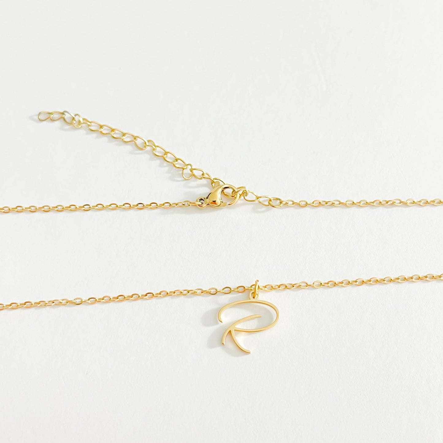 DAINTY CURSIVE INITIAL NECKLACE