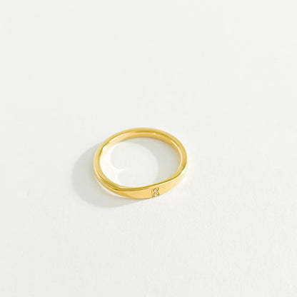 PERSONALISED MINI INITIAL RING