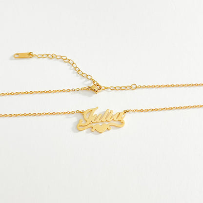 THE PERSONALISED HEART NAME NECKLACE