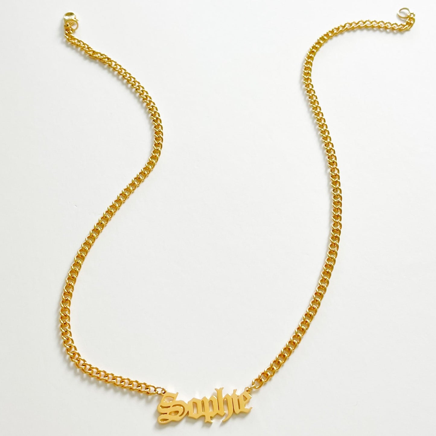 PERSONALISED BOLD CHAIN NAME NECKLACE